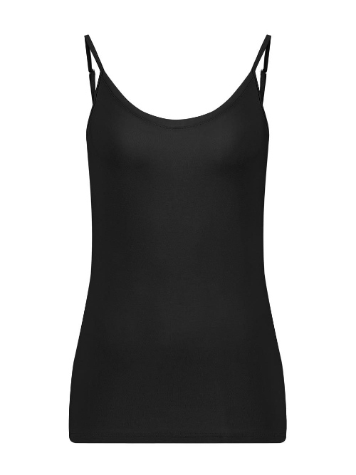 RJ Bodywear Allure zwart spaghetti top