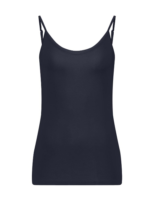 RJ Bodywear Allure marine blauw spaghetti top