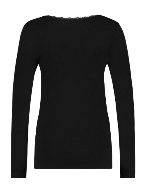 RJ Bodywear Thermo Pro zwart dames thermo t-shirt