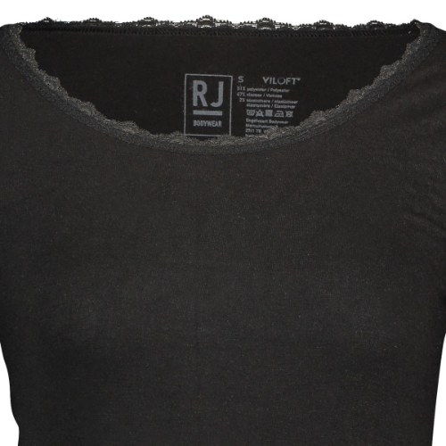 RJ Bodywear Thermo Pro zwart dames thermo t-shirt