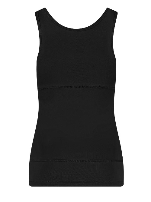 RJ Bodywear Pure Color Shape zwart dames hemd