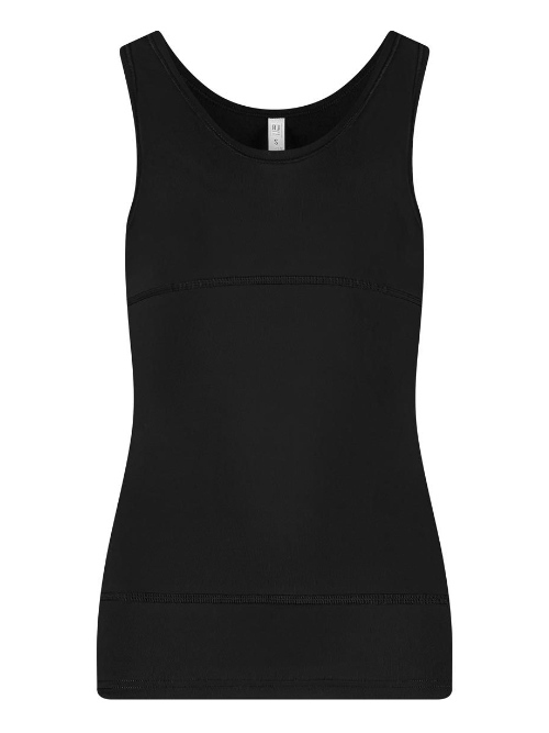 RJ Bodywear Pure Color Shape zwart dames hemd