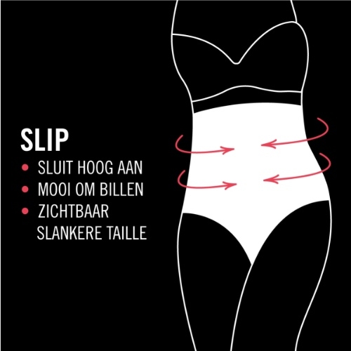 RJ Bodywear Pure Color Shape zwart slip
