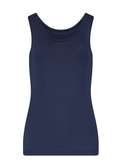 RJ Bodywear Pure Color Extra comfort marine blauw dames hemd
