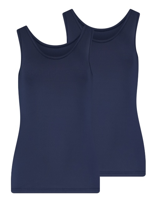 RJ Bodywear Pure Color Extra comfort marine blauw dames hemd