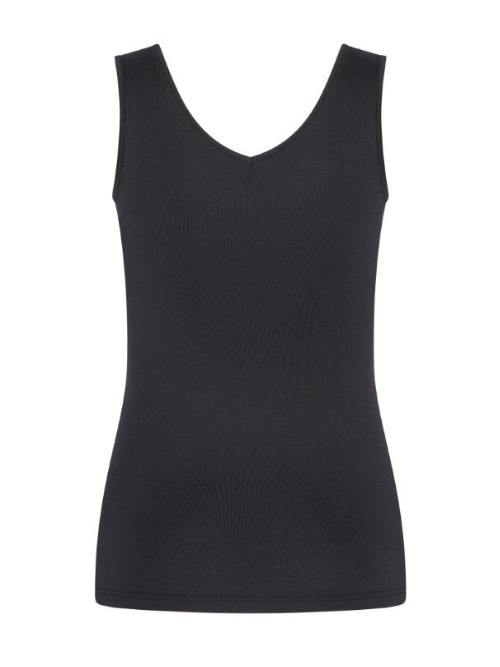 RJ Bodywear Pure Color zwart dames hemd