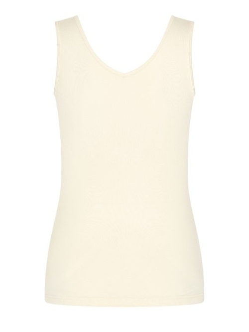 RJ Bodywear Pure Color ivoor dames hemd
