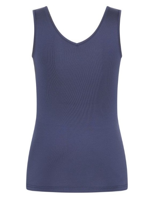RJ Bodywear Pure Color marine blauw dames hemd