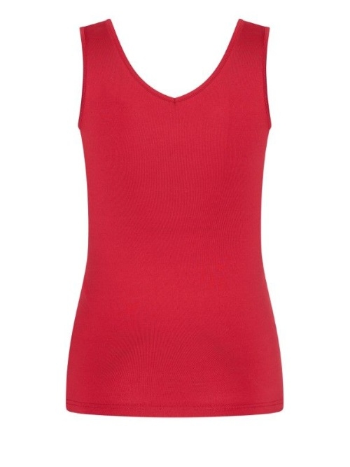 RJ Bodywear Pure Color rood dames hemd