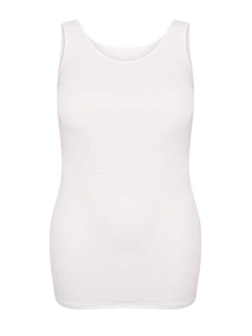 RJ Bodywear Pure Color wit dames hemd