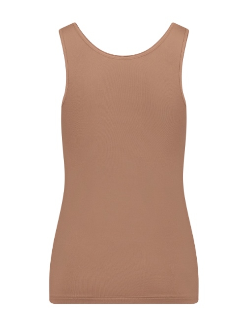 RJ Bodywear Pure Color bruin dames hemd