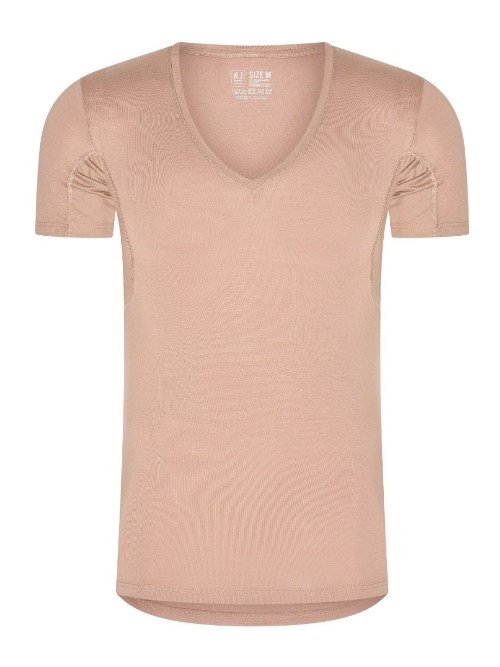 RJ Bodywear Men Sweatproof beige shirt