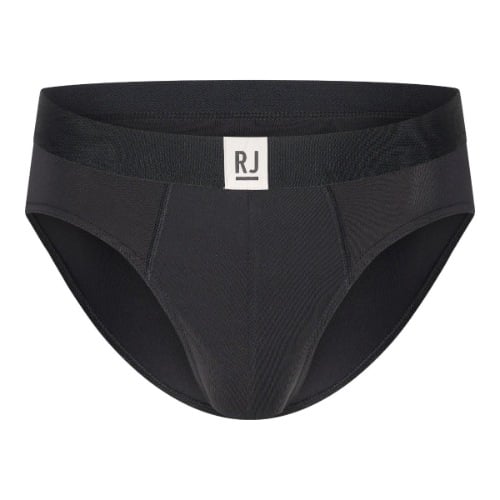 RJ Bodywear Men Pure Color zwart sport  slip