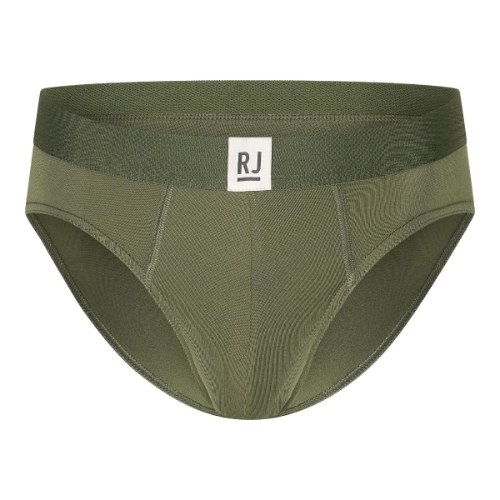 RJ Bodywear Men Pure Color groen sport  slip