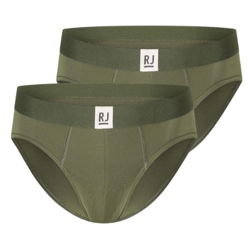 RJ Bodywear Men Pure Color groen sport  slip