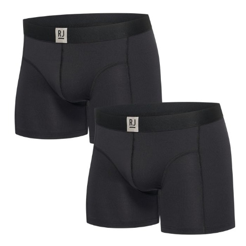 RJ Bodywear Men Pure Color zwart sport boxer