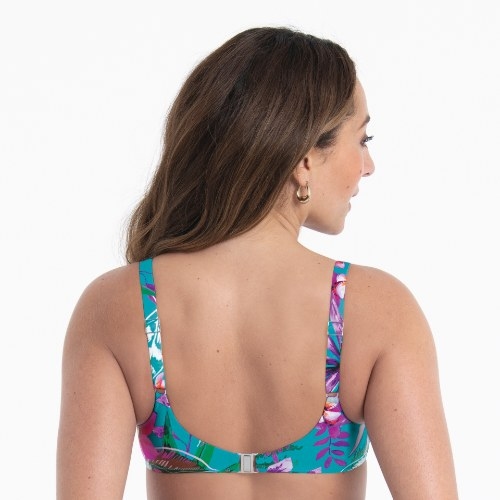 Rosa Faia Badmode Federica blauw voorgevormde bikinitop