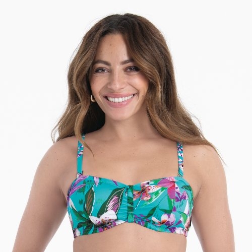 Rosa Faia Badmode Ella blauw voorgevormde bikinitop