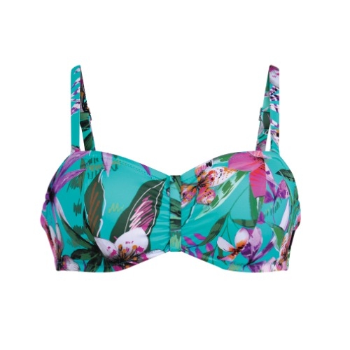 Rosa Faia Badmode Ella blauw voorgevormde bikinitop