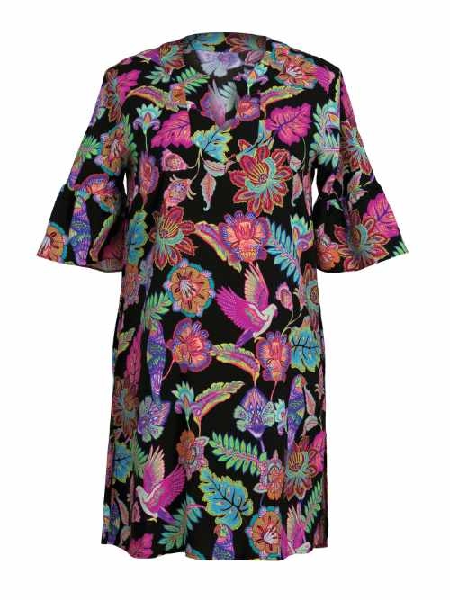 Rosa Faia Badmode Loja zwart/print tuniek