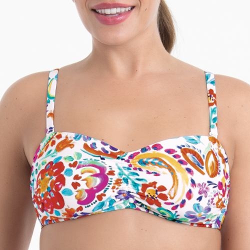Anita Care Santa Rosa wit/print prothese bikinitop