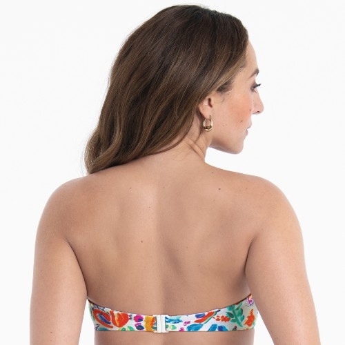 Rosa Faia Badmode Ella wit/print voorgevormde bikinitop