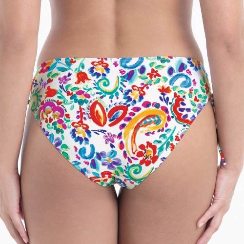 Rosa Faia Badmode Lorie wit/print bikini broekje