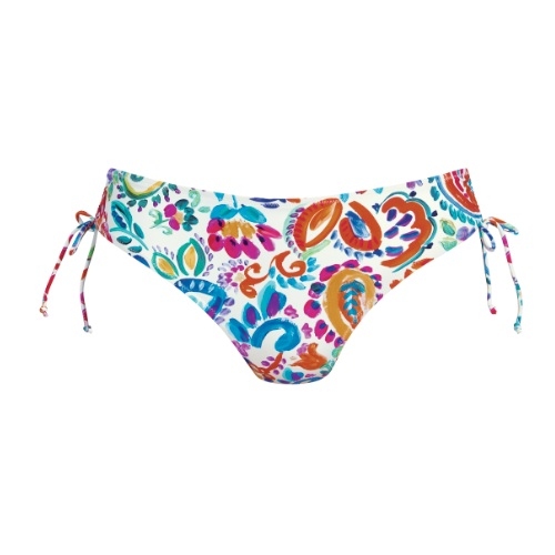 Rosa Faia Badmode Lorie wit/print bikini broekje