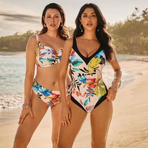 Anita Badmode Tisa wit/print badpak
