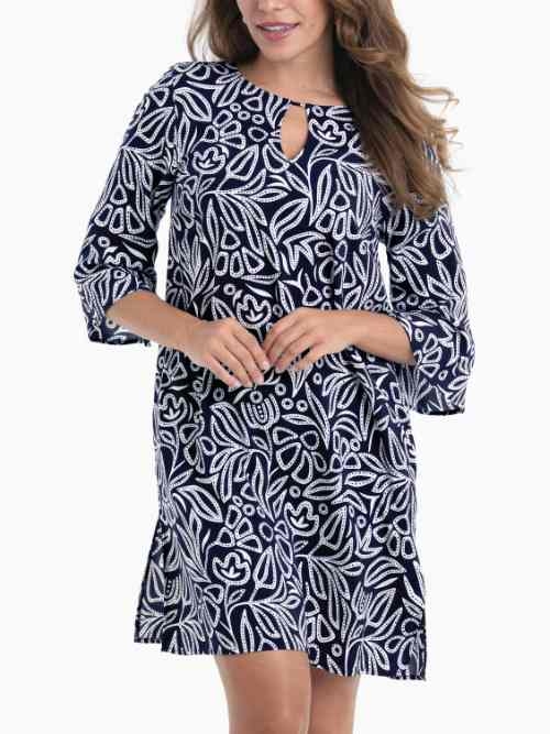 Anita Badmode Salla marine blauw strandjurk