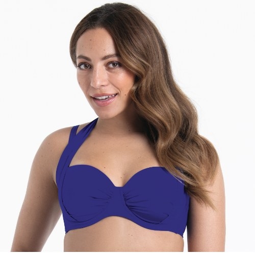 Rosa Faia Badmode Catalina blauw voorgevormde bikinitop