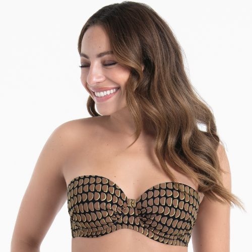Rosa Faia Badmode Cosima zwart voorgevormde bikinitop