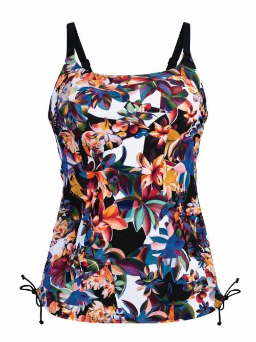 Anita Care Latina zwart/print prothese tankini