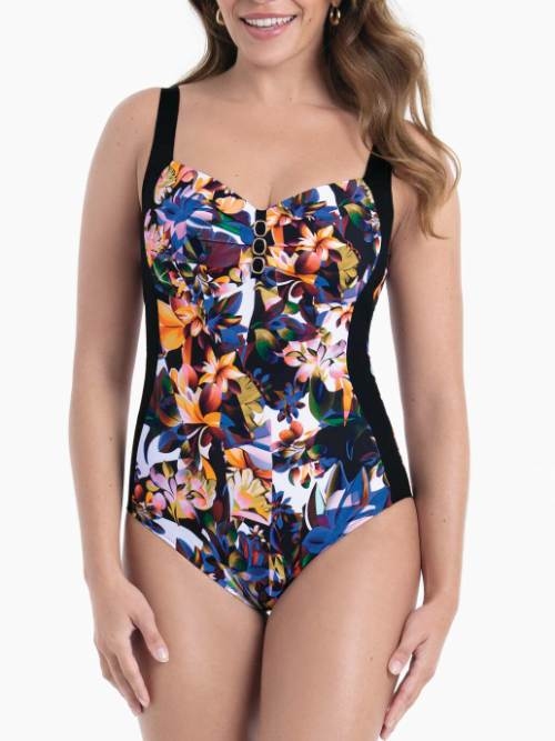Anita Badmode Malika zwart/print badpak