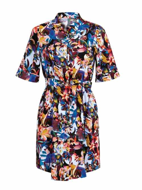 Anita Badmode Lavagna zwart/print strandjurk