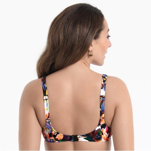 Anita Badmode Elna zwart/print voorgevormde bikinitop