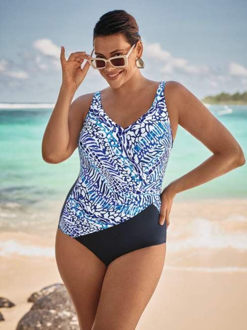 Anita Badmode Felia marine blauw badpak