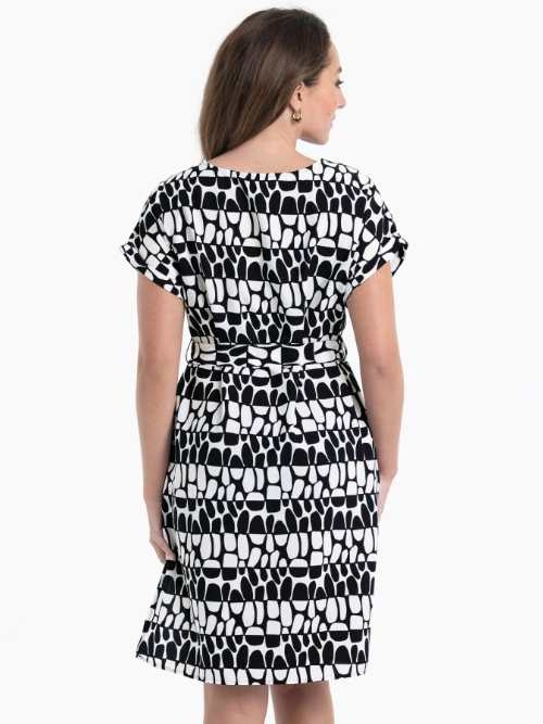 Anita Badmode Parma zwart/wit strandjurk
