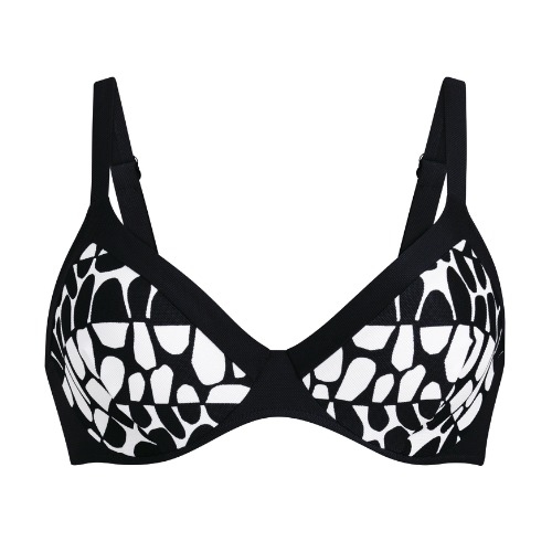 Anita Badmode Marisol zwart/wit soft-cup bikinitop
