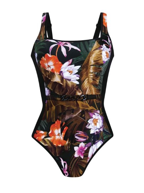 Anita Badmode Dalida zwart/bruin badpak