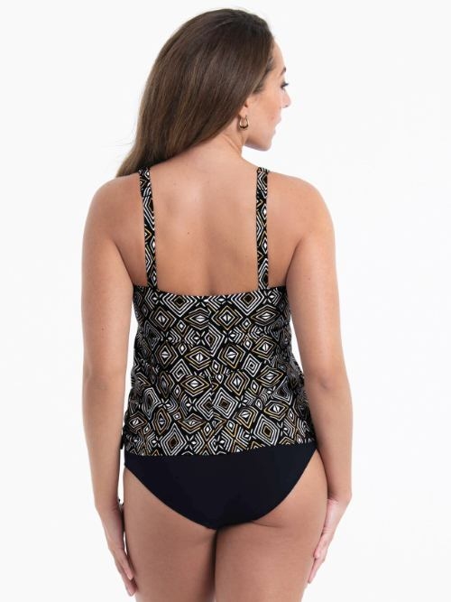 Anita Badmode Malaika zwart/goud tankini top