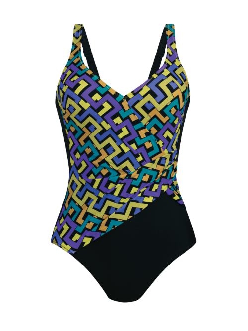 Anita Badmode Felia zwart/print badpak