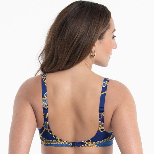 Rosa Faia Badmode Hermine jeans blauw soft-cup bikinitop