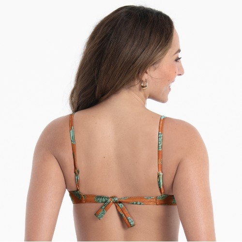 Rosa Faia Badmode Tara bruin voorgevormde bikinitop