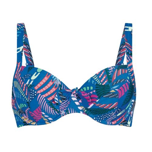 Rosa Faia Badmode Luna blauw soft-cup bikinitop