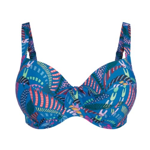 Rosa Faia Badmode Luna blauw soft-cup bikinitop