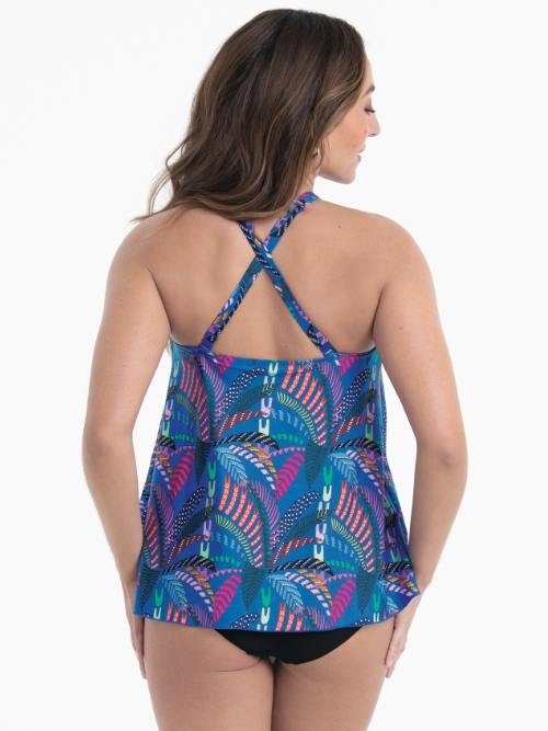 Rosa Faia Badmode Mabel blauw tankini top
