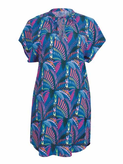 Rosa Faia Badmode Sola blauw strandjurk