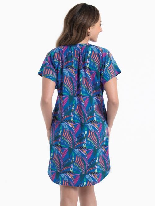 Rosa Faia Badmode Sola blauw strandjurk