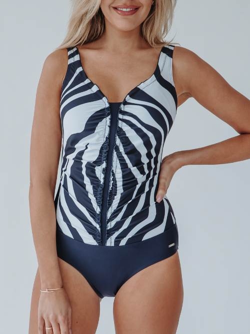 Bomain Bergen marine blauw badpak